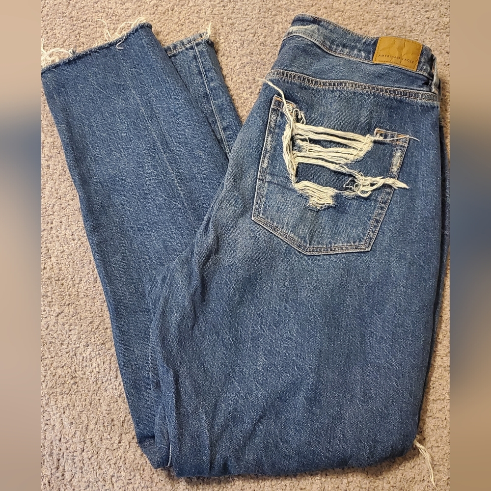American Eagle Mom Jeans Size 12 Long